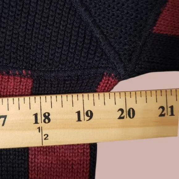 Armani Jeans Vtg Mens Black & Red Checkered Half-Zip Sweater Made In Italy Large